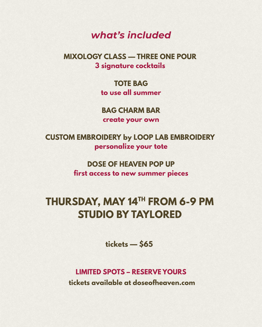Sip Into Summer - Mixology Class Ticket