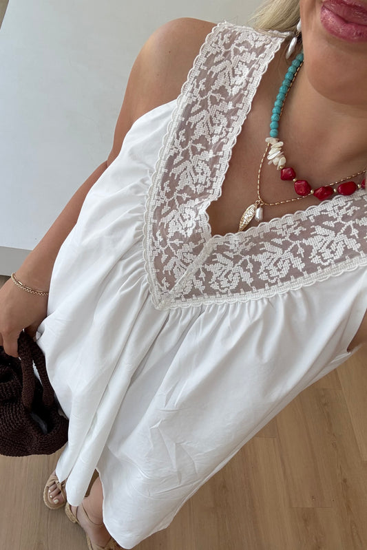 Dainty Lace Mini Dress