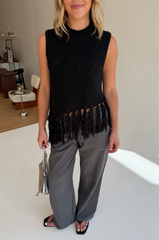 Bowery Fringe Sweater Top