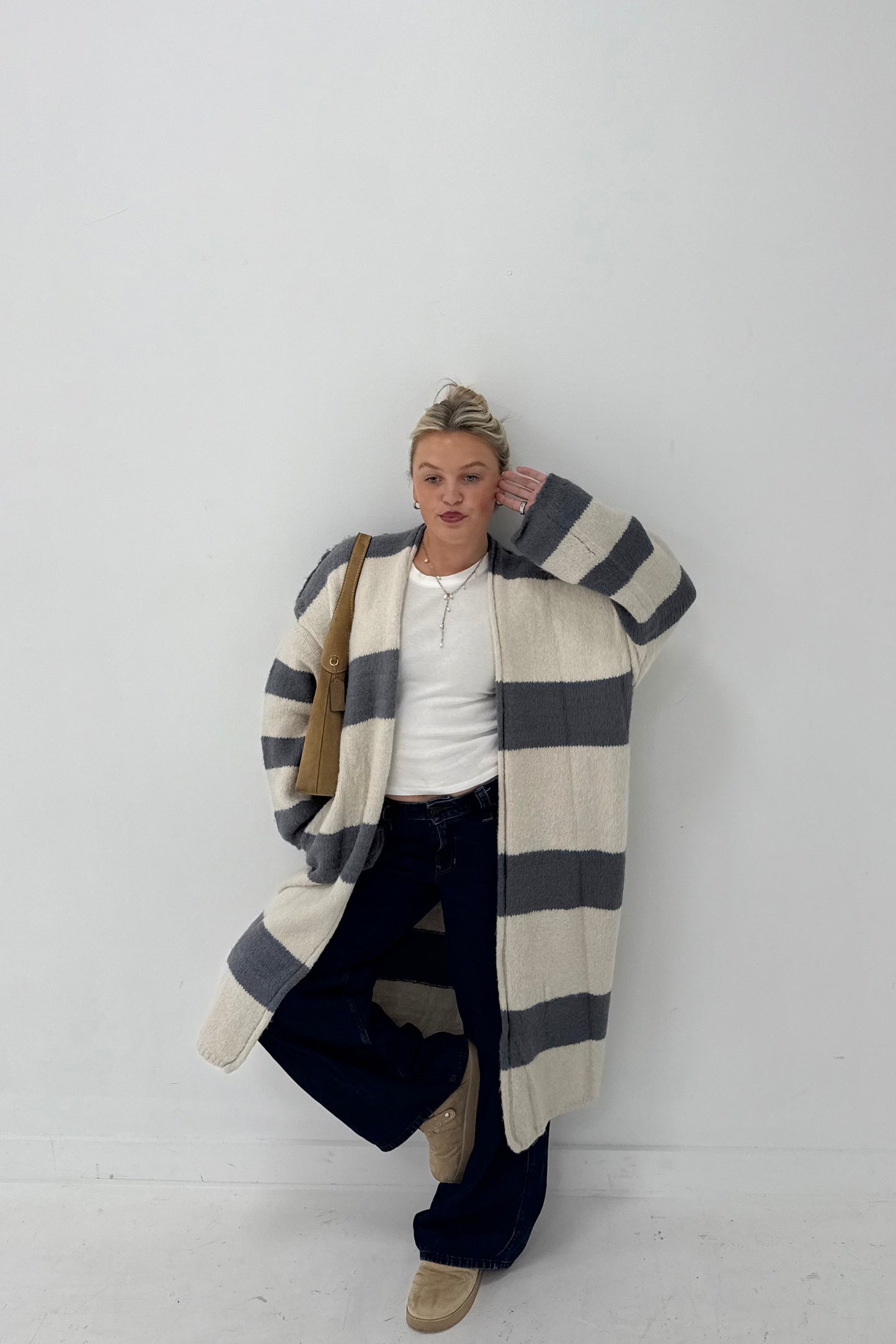 The Weekend Striped Cardigan
