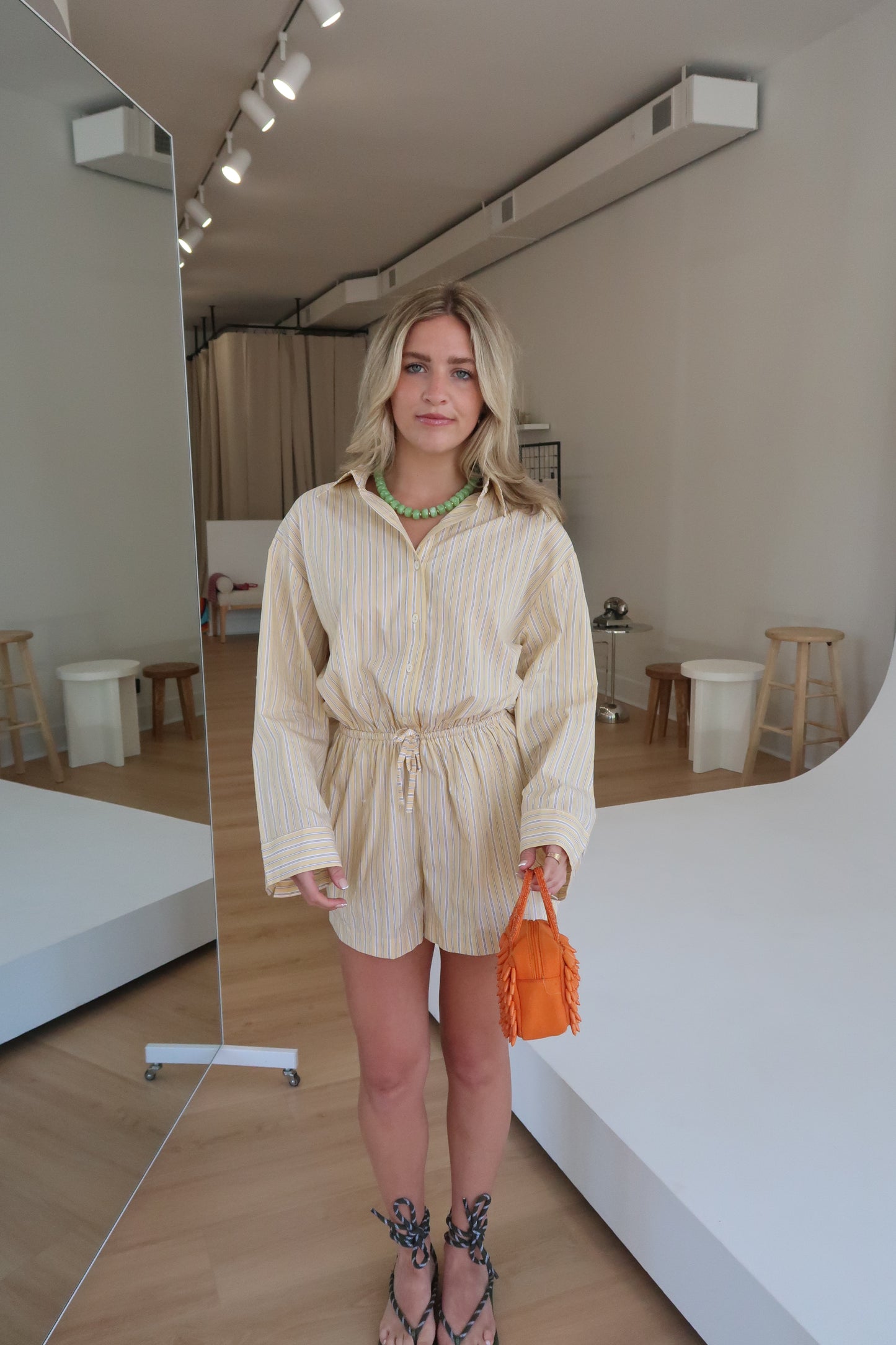The Solana Romper - Yellow