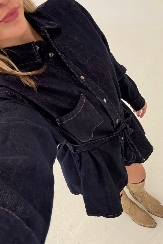 Off Duty Denim Romper