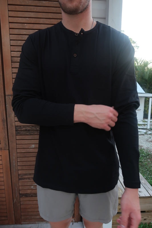 Everyday Henley In Black