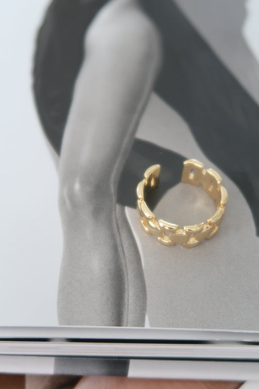 Gold Link Ring