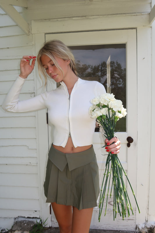 Perfectly Pleated Mini Skirt