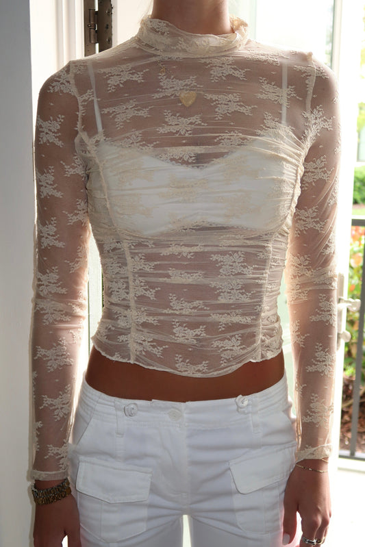 Lacey Long Sleeve in Cream