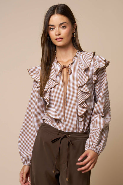 Maisie Gingham Blouse