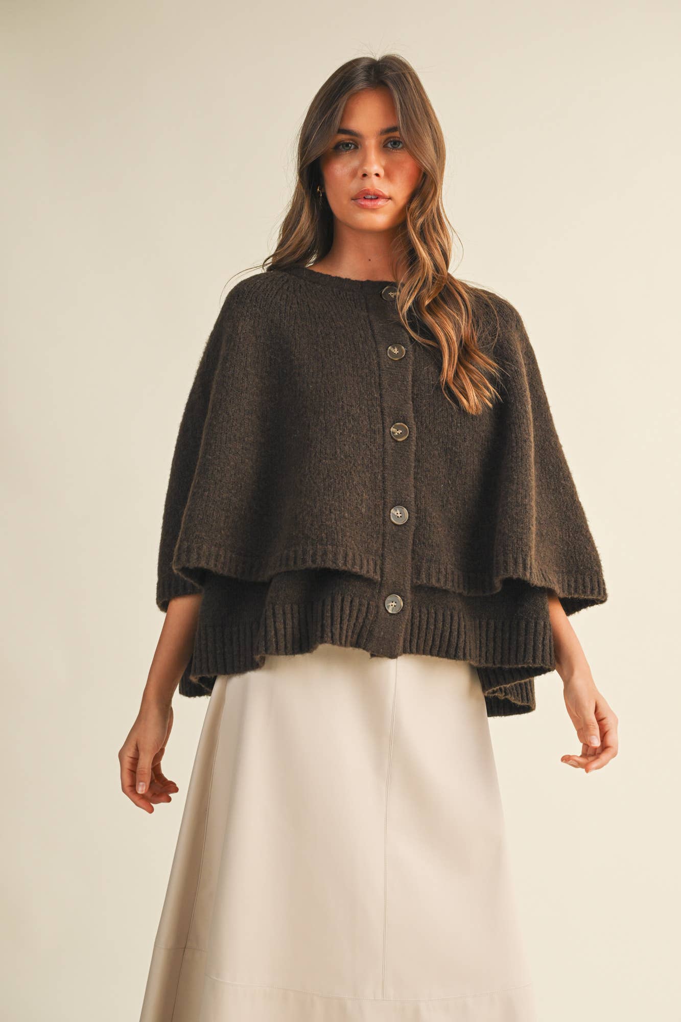 The Cape Cardigan in Espresso