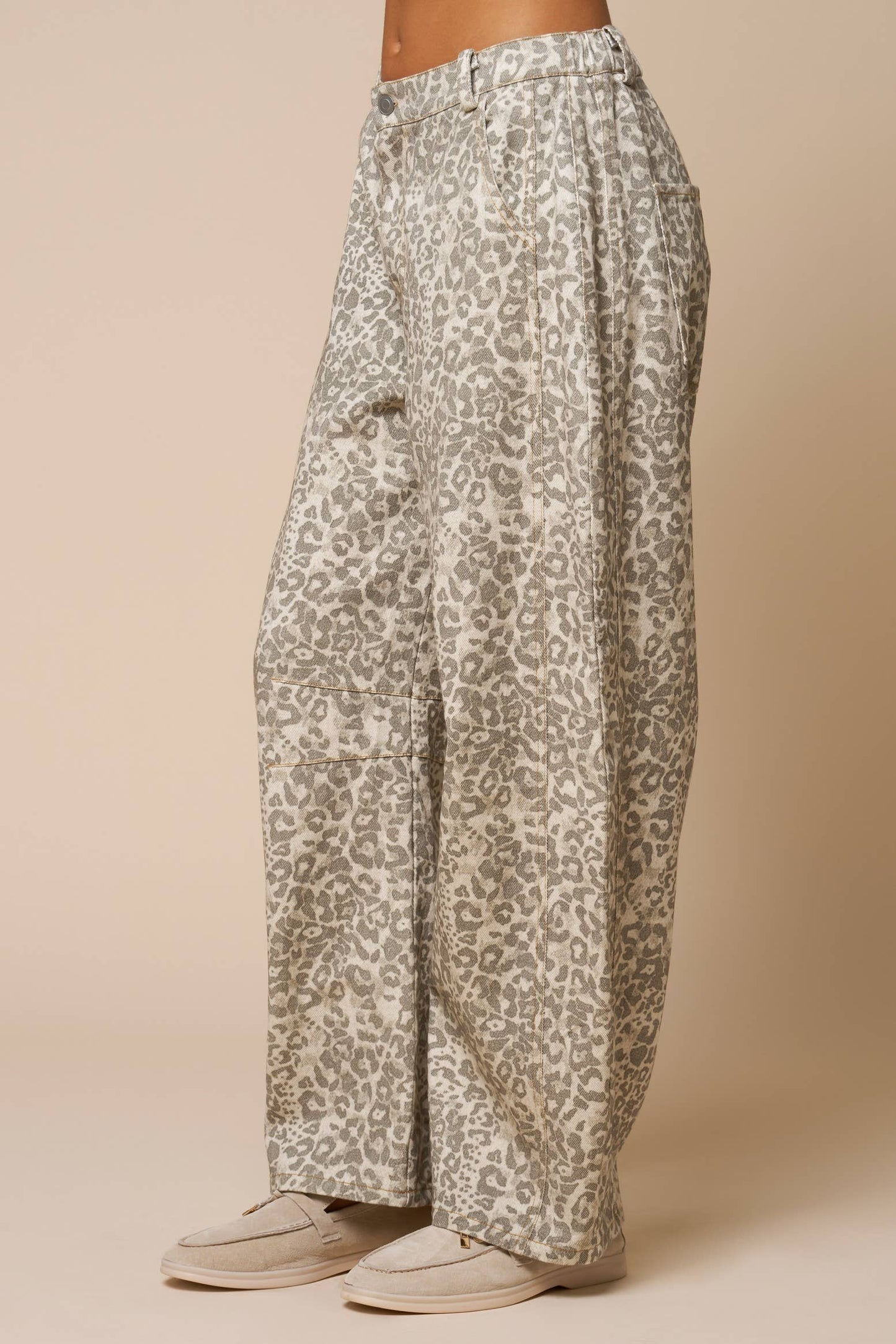 Belford Leopard Barrel Pant