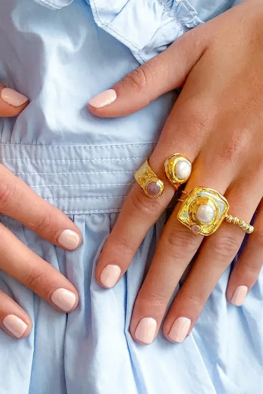 Ocra Pearl Ring