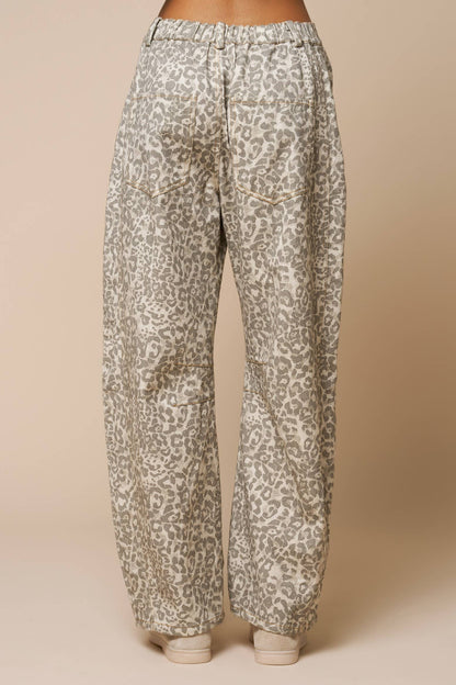 Belford Leopard Barrel Pant