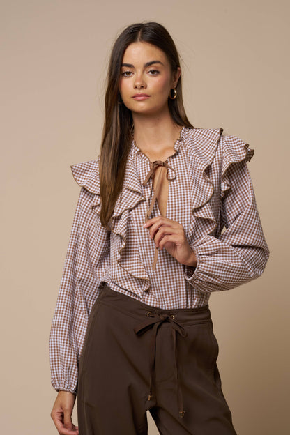 Maisie Gingham Blouse