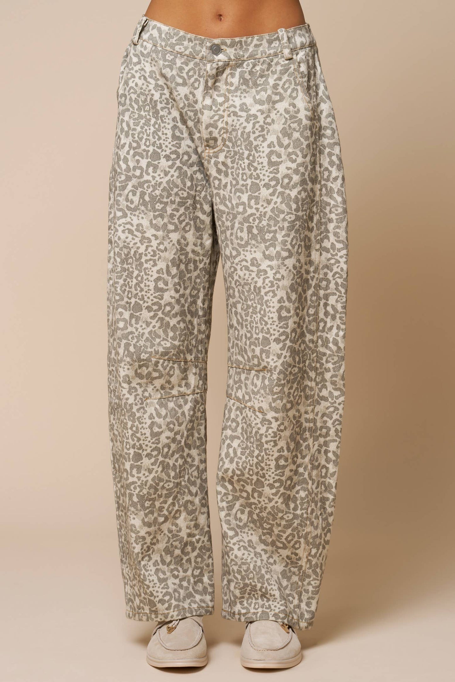Belford Leopard Barrel Pant