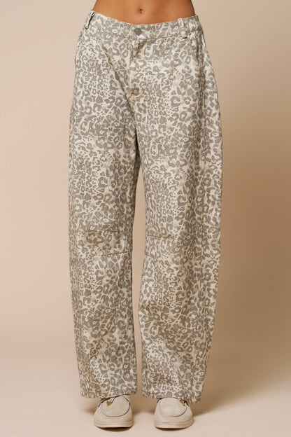Belford Leopard Barrel Pant