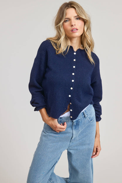 Essential Cardigan in Navy