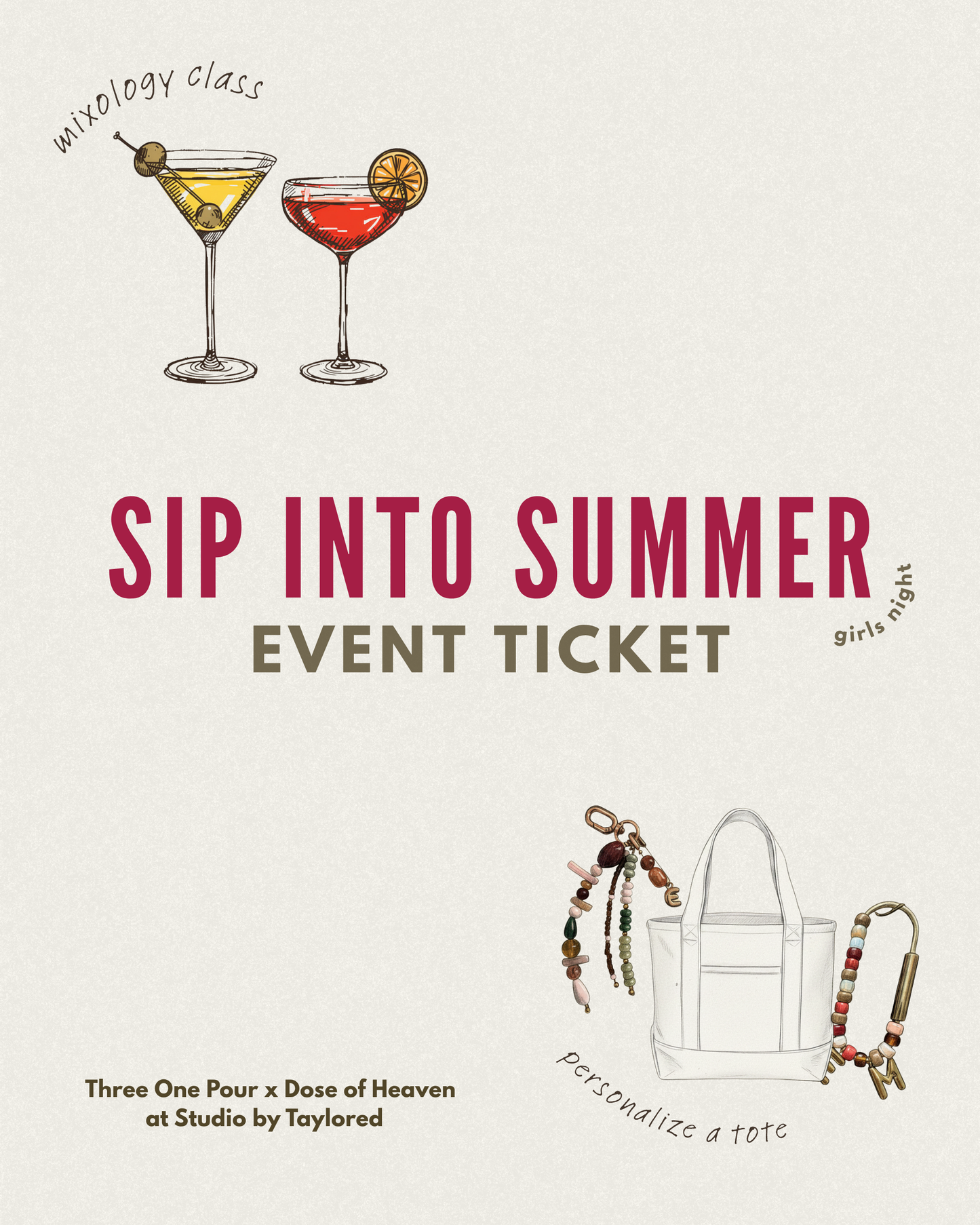 Sip Into Summer - Mixology Class Ticket