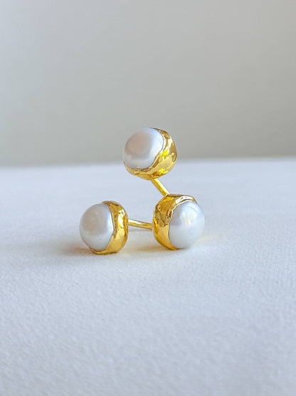 Triple Pearl Ring