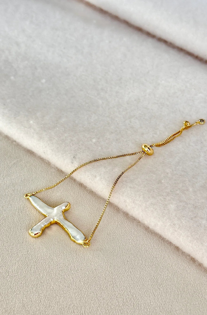 Dainty Cross Bracelet