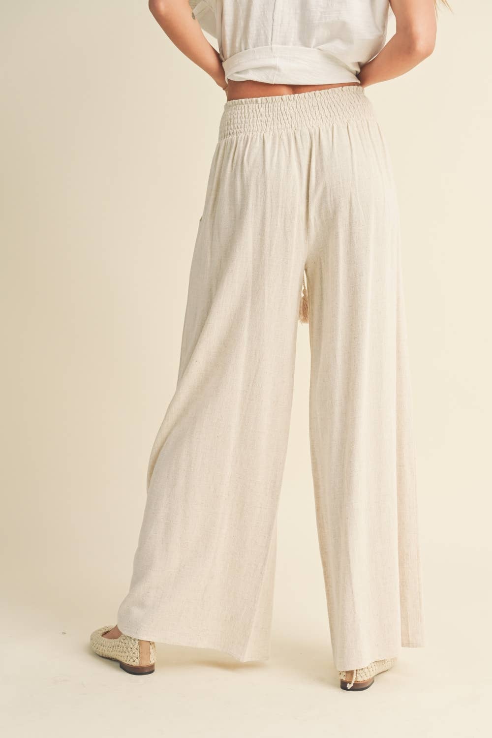 Oatmeal Linen Pant