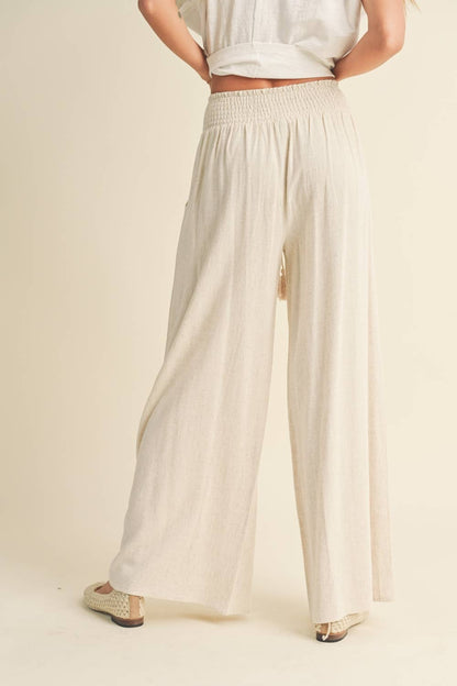 Oatmeal Linen Pant