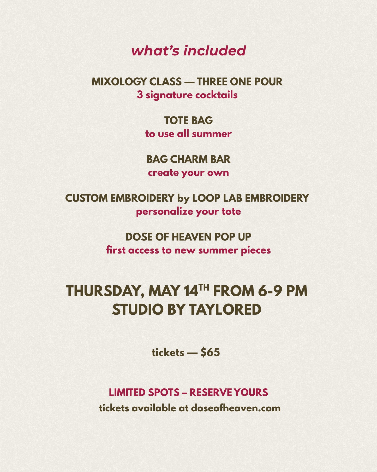 Sip Into Summer - Mixology Class Ticket