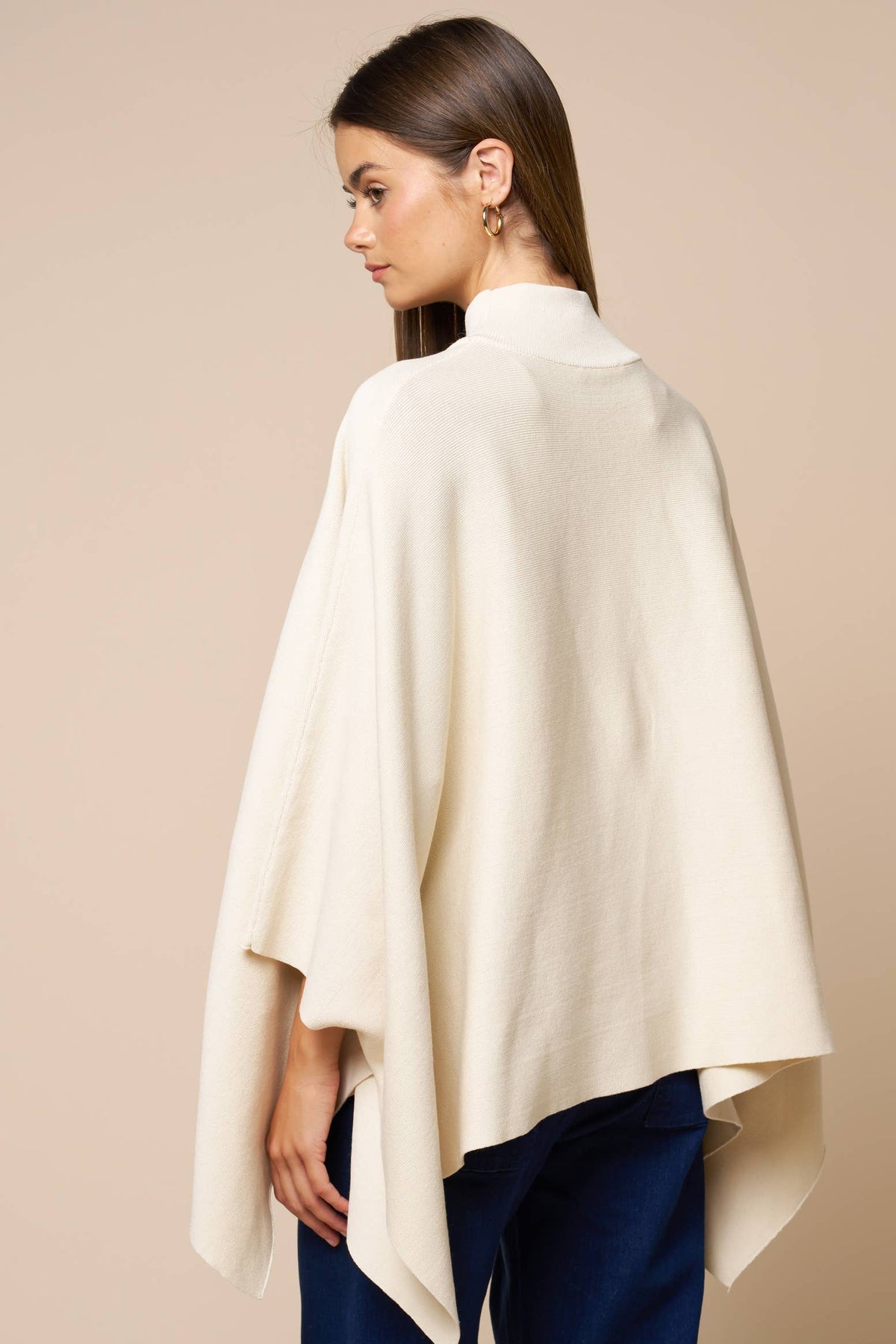 Arden Mock Neck Poncho