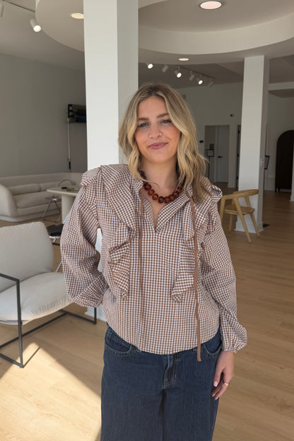 Maisie Gingham Blouse