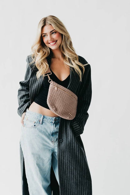 Westlyn Woven Bum Bag - Taupe