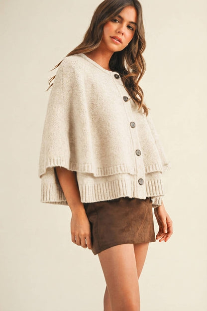 The Cape Cardigan in Cream
