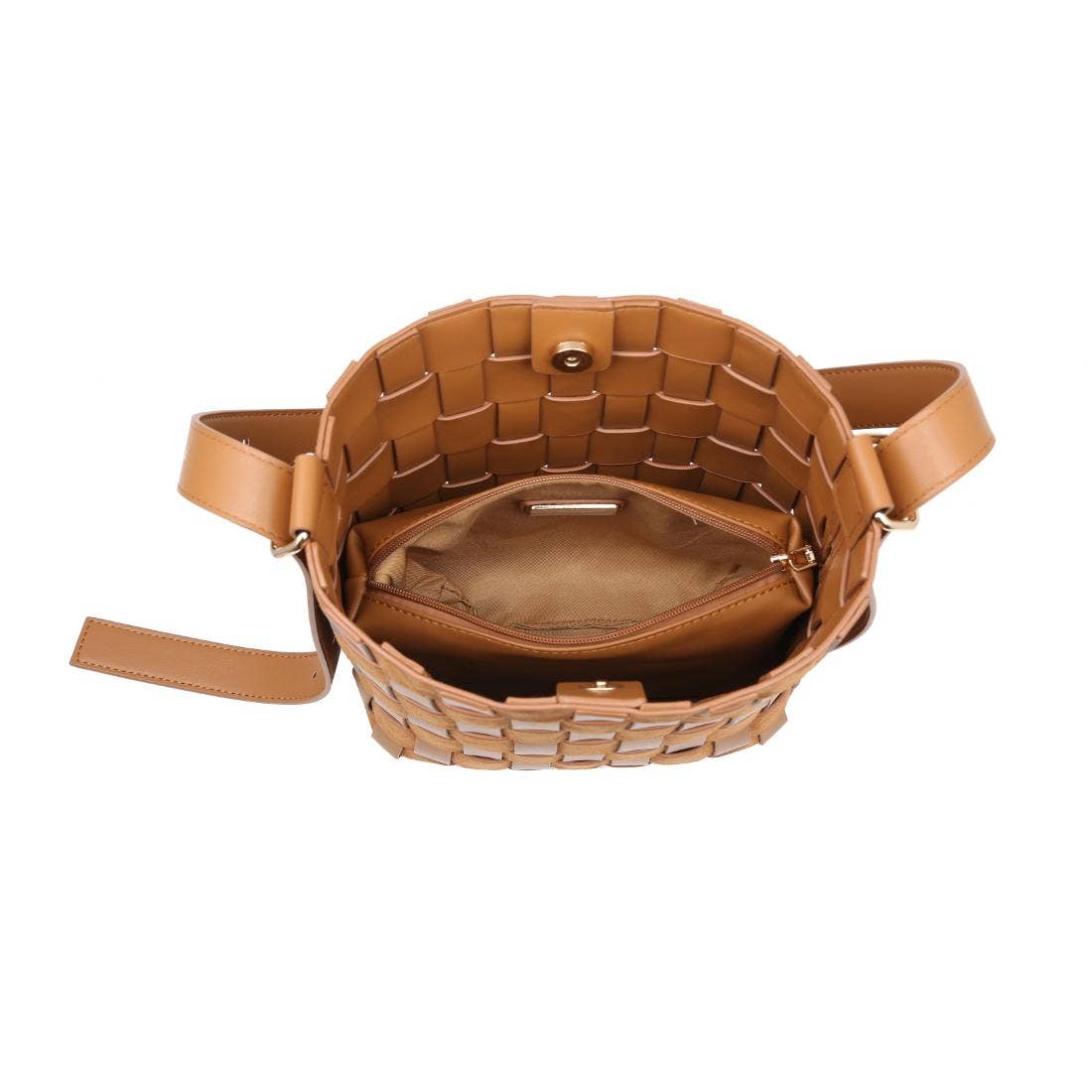 Willa Woven Bucket Bag - Tan