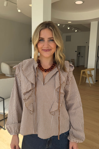 Maisie Gingham Blouse
