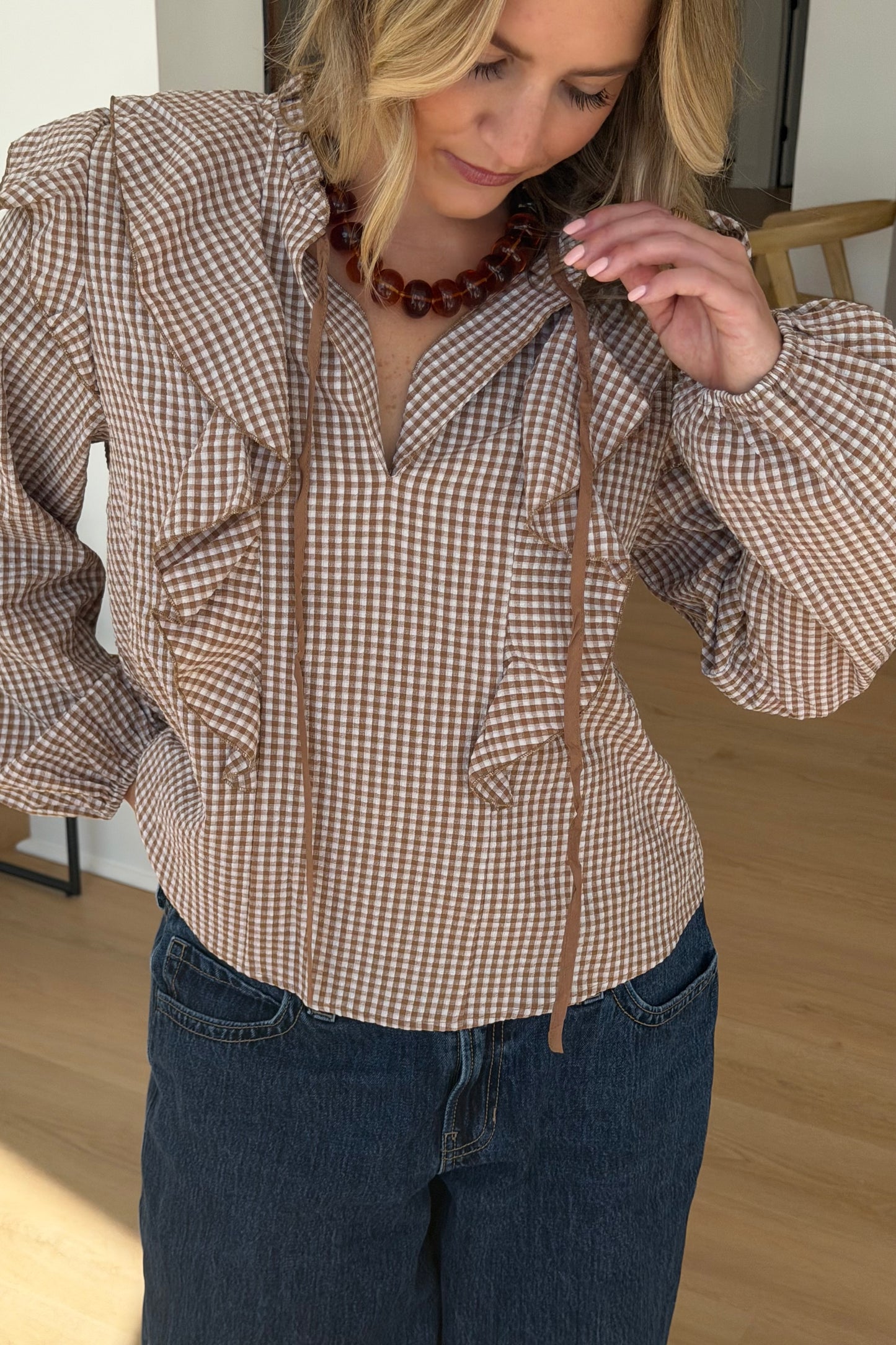 Maisie Gingham Blouse