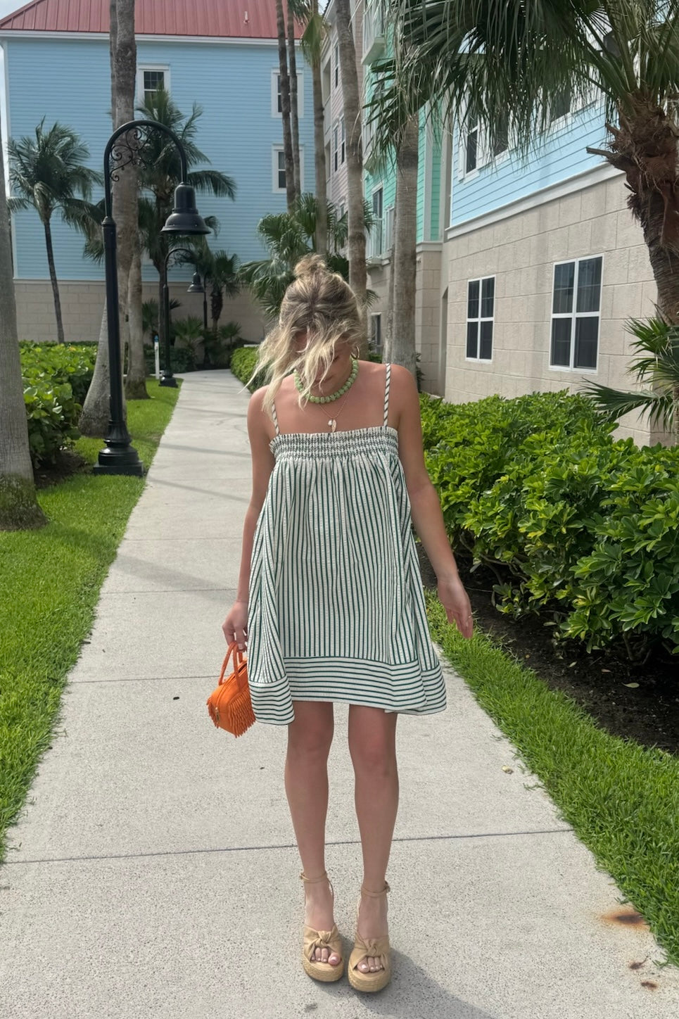 Thea Mini Dress - Green