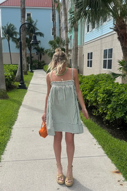 Thea Mini Dress - Green