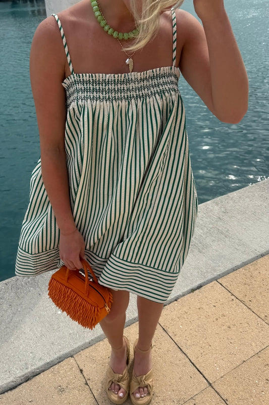Thea Mini Dress - Green