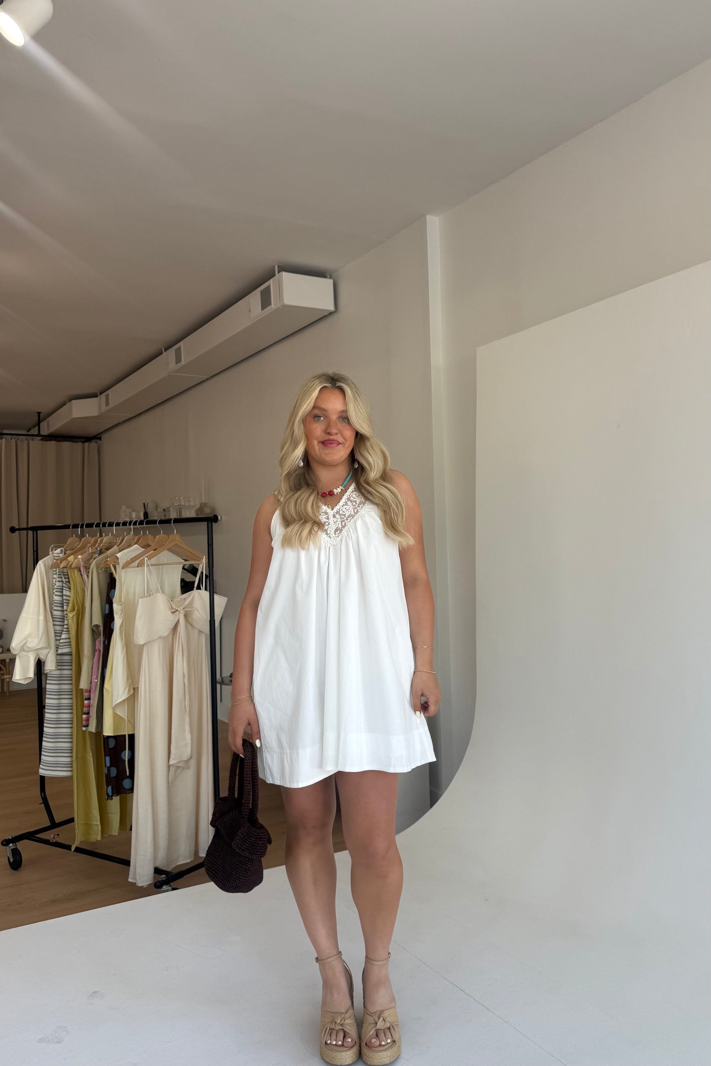 Dainty Lace Mini Dress