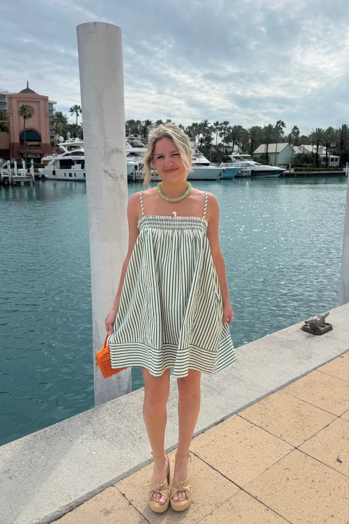 Thea Mini Dress - Green
