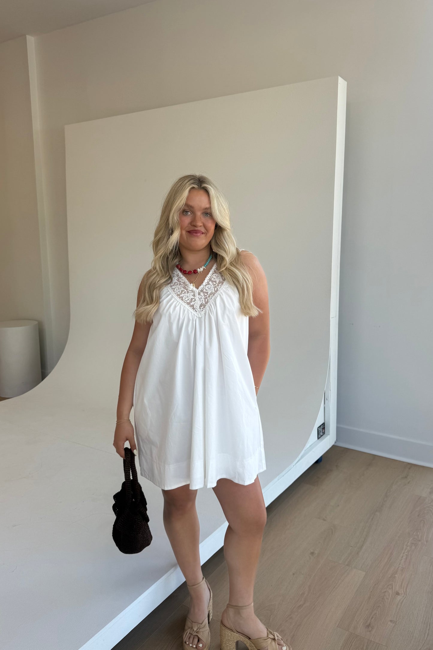 Dainty Lace Mini Dress