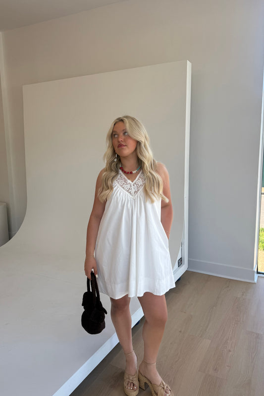 Dainty Lace Mini Dress