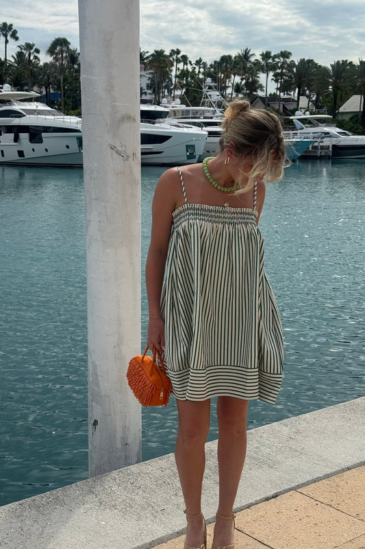 Thea Mini Dress - Green