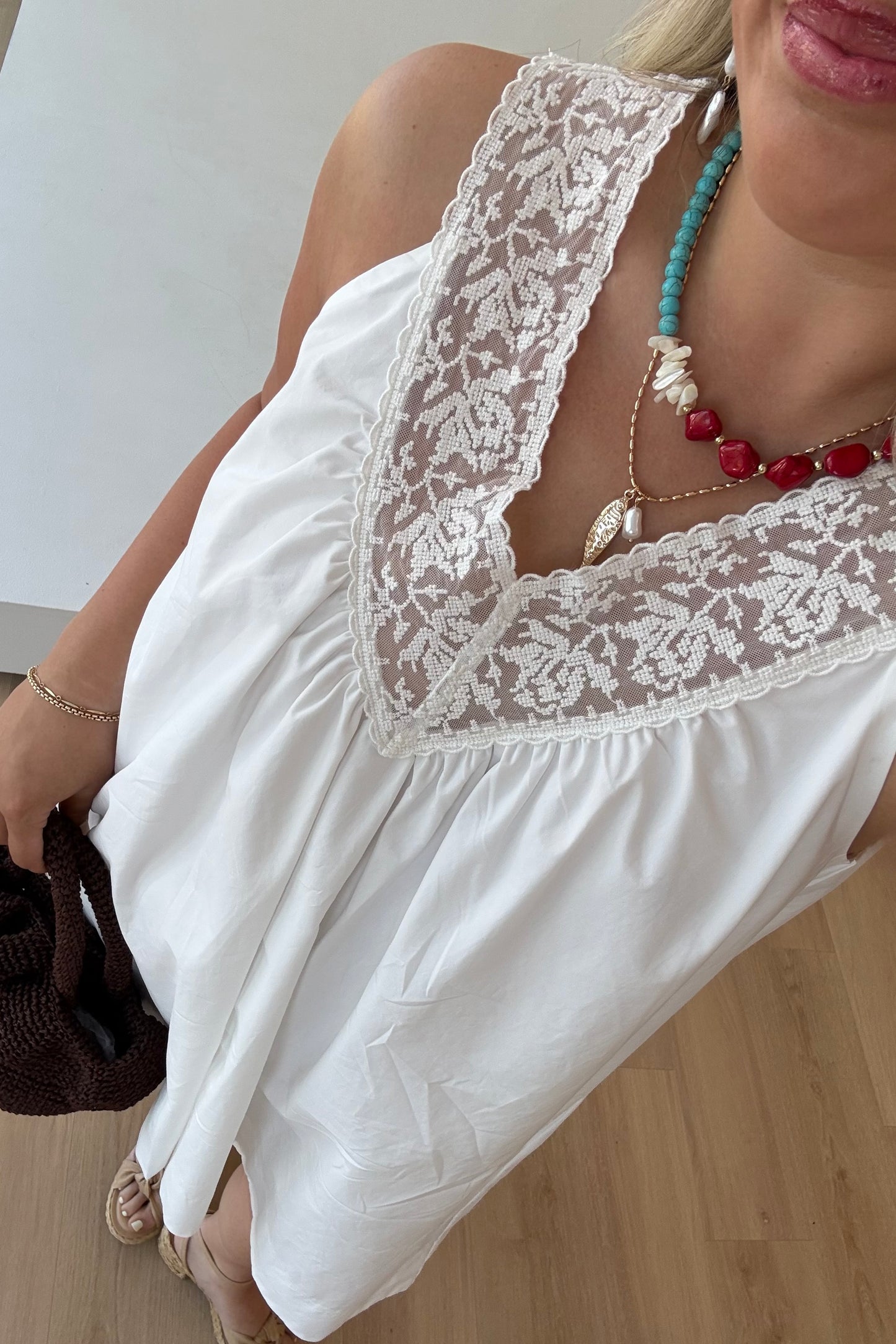 Dainty Lace Mini Dress