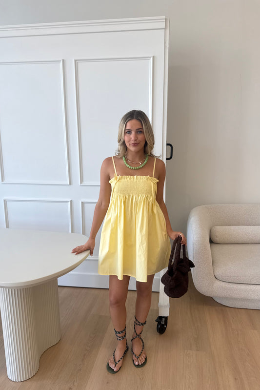 Lemon Drop Mini Dress