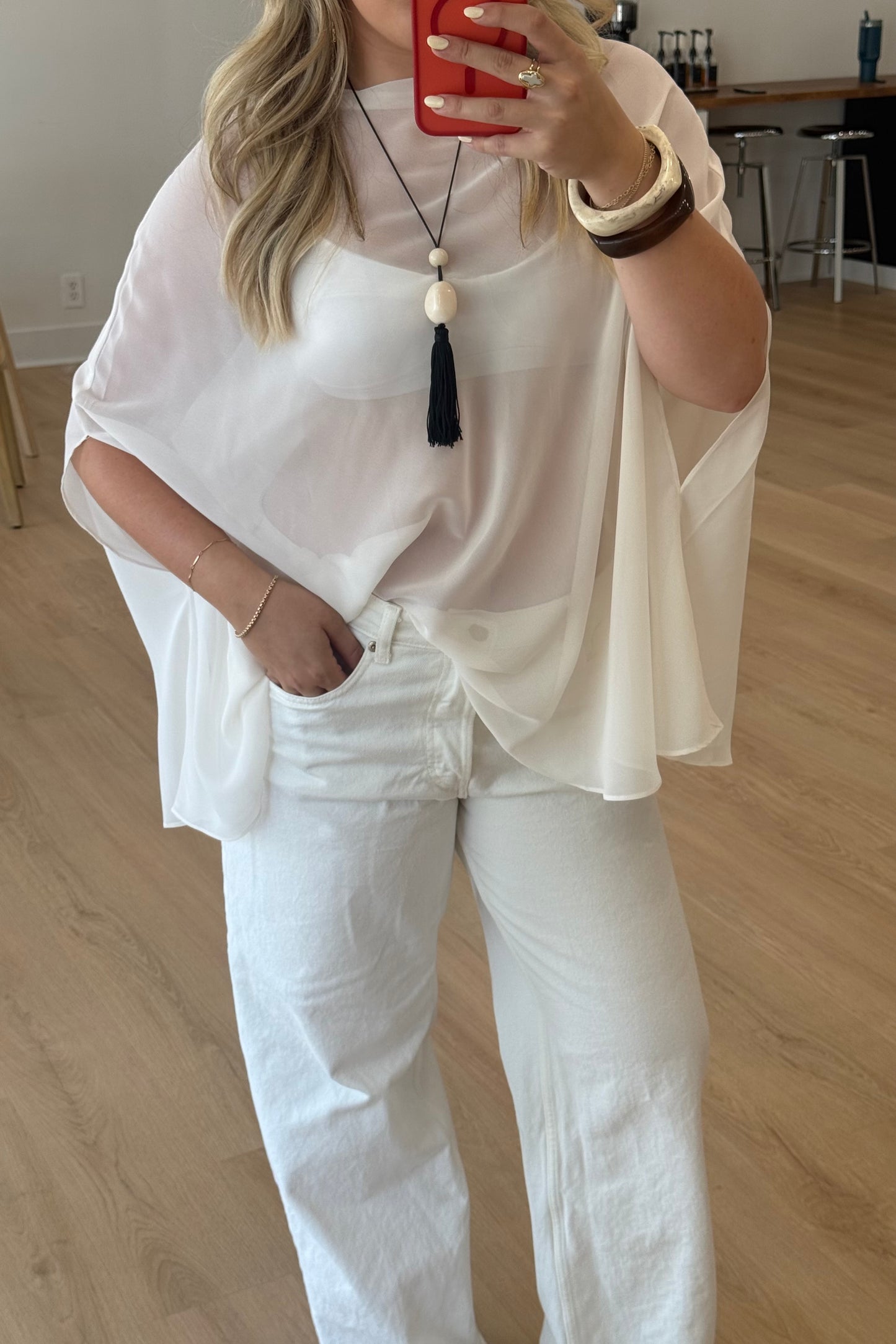 Ophelia Sheer Poncho