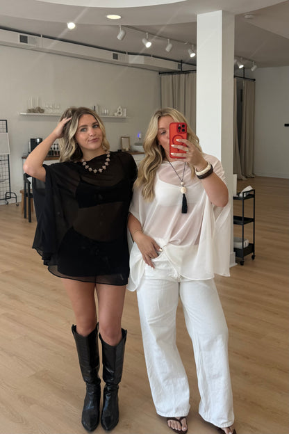 Ophelia Sheer Poncho