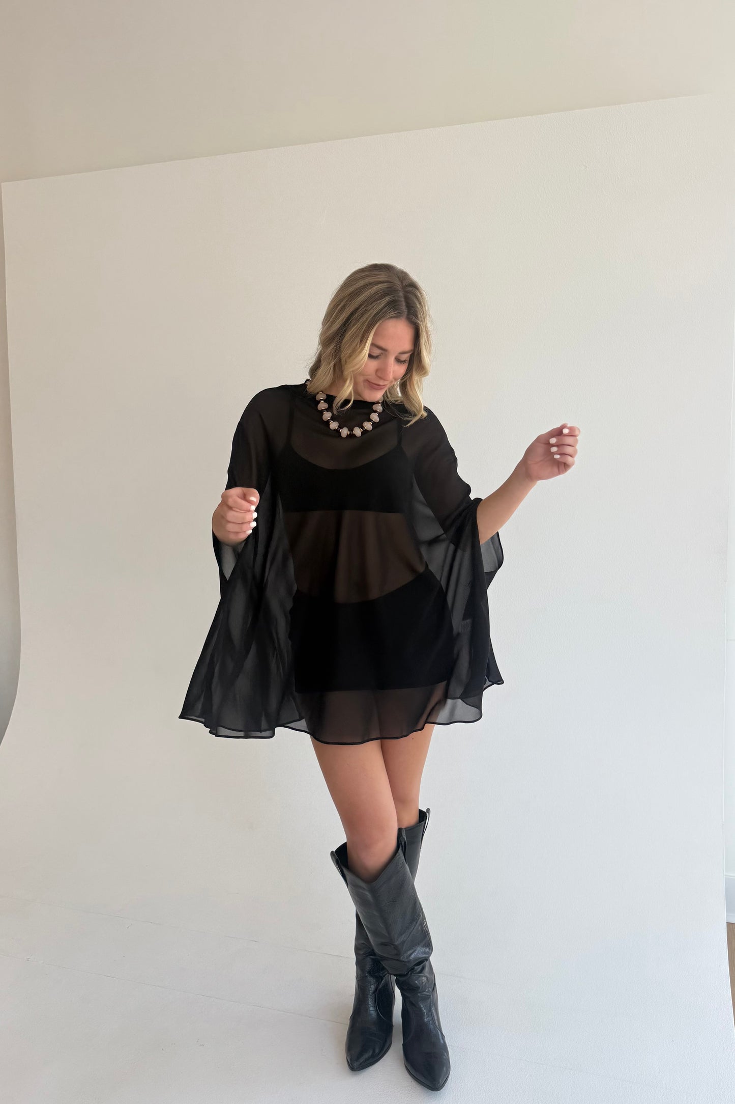Ophelia Sheer Poncho