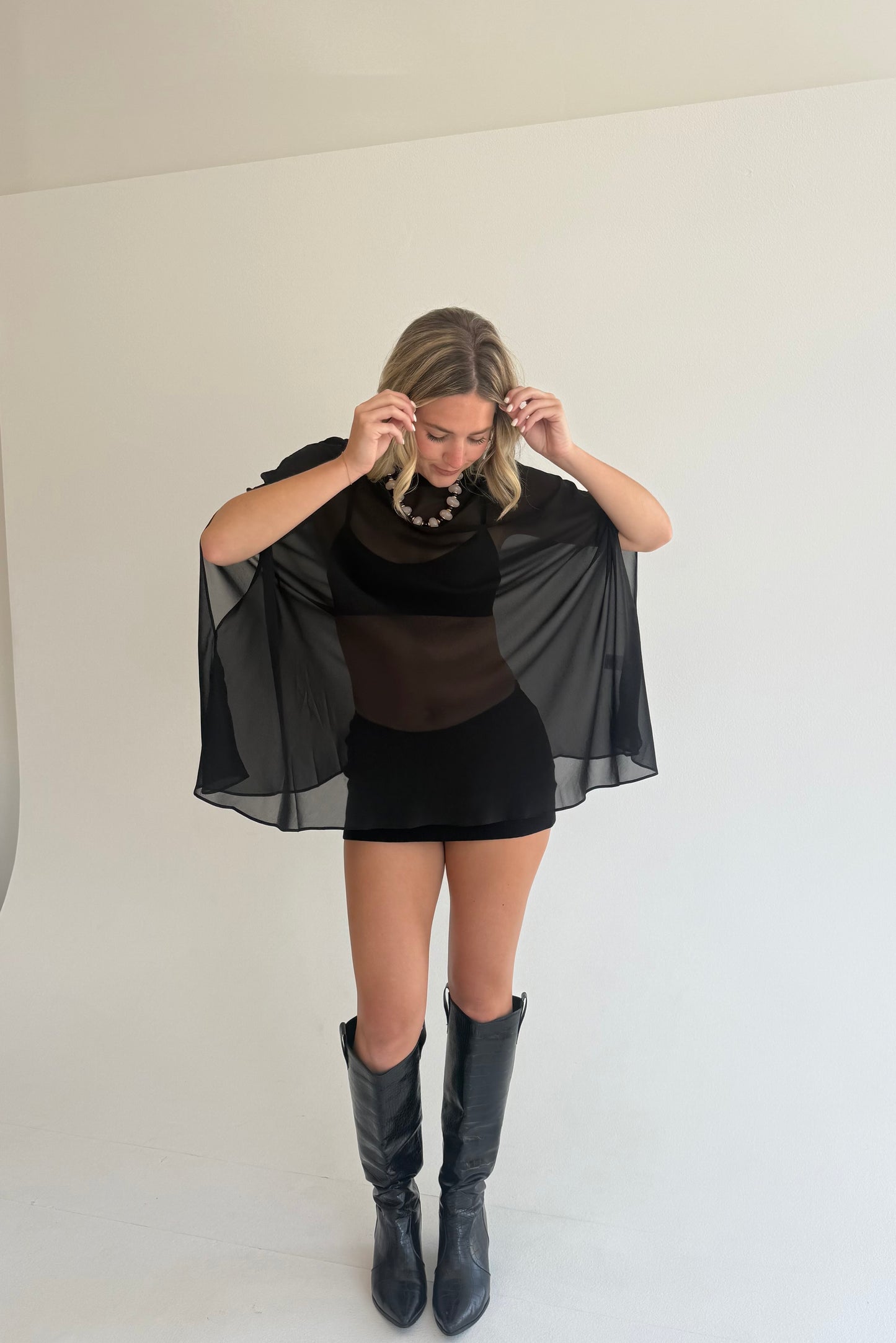 Ophelia Sheer Poncho