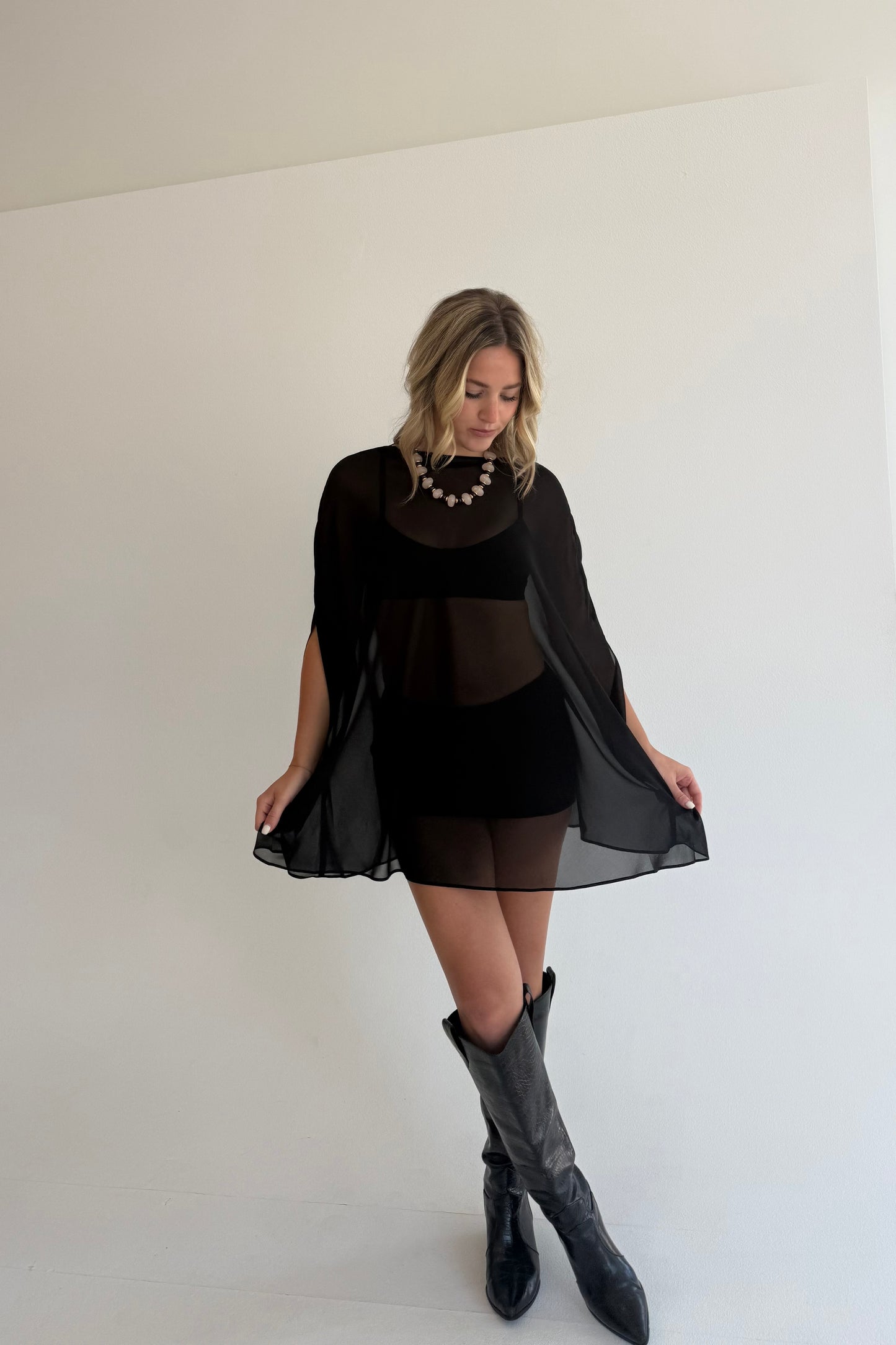 Ophelia Sheer Poncho