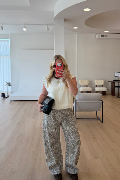 Belford Leopard Barrel Pant