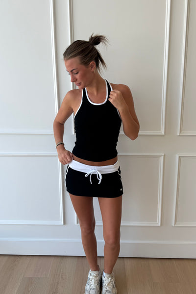 Courtside Mini Skirt - Black