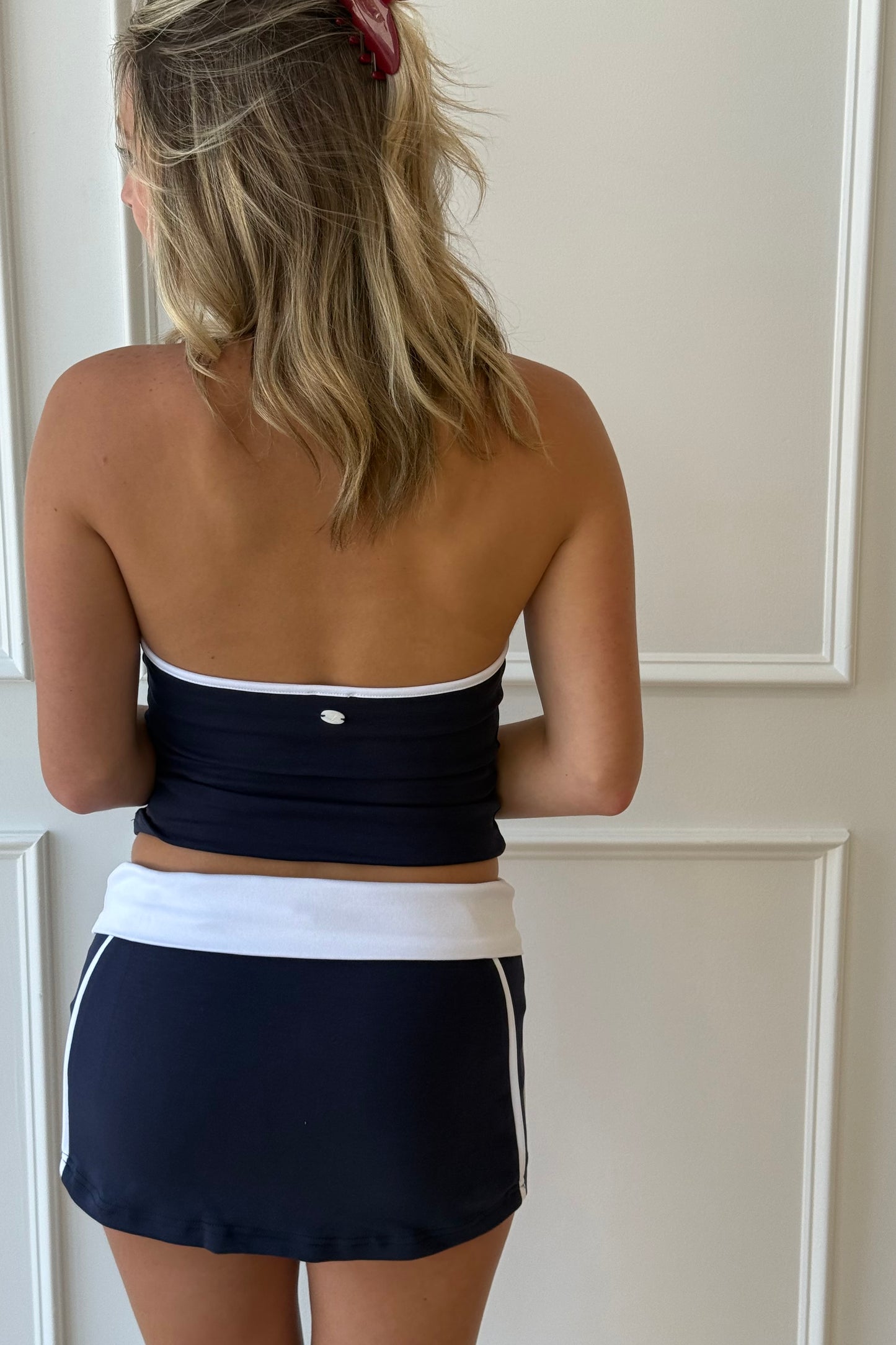 Courtside Mini Skirt - Navy